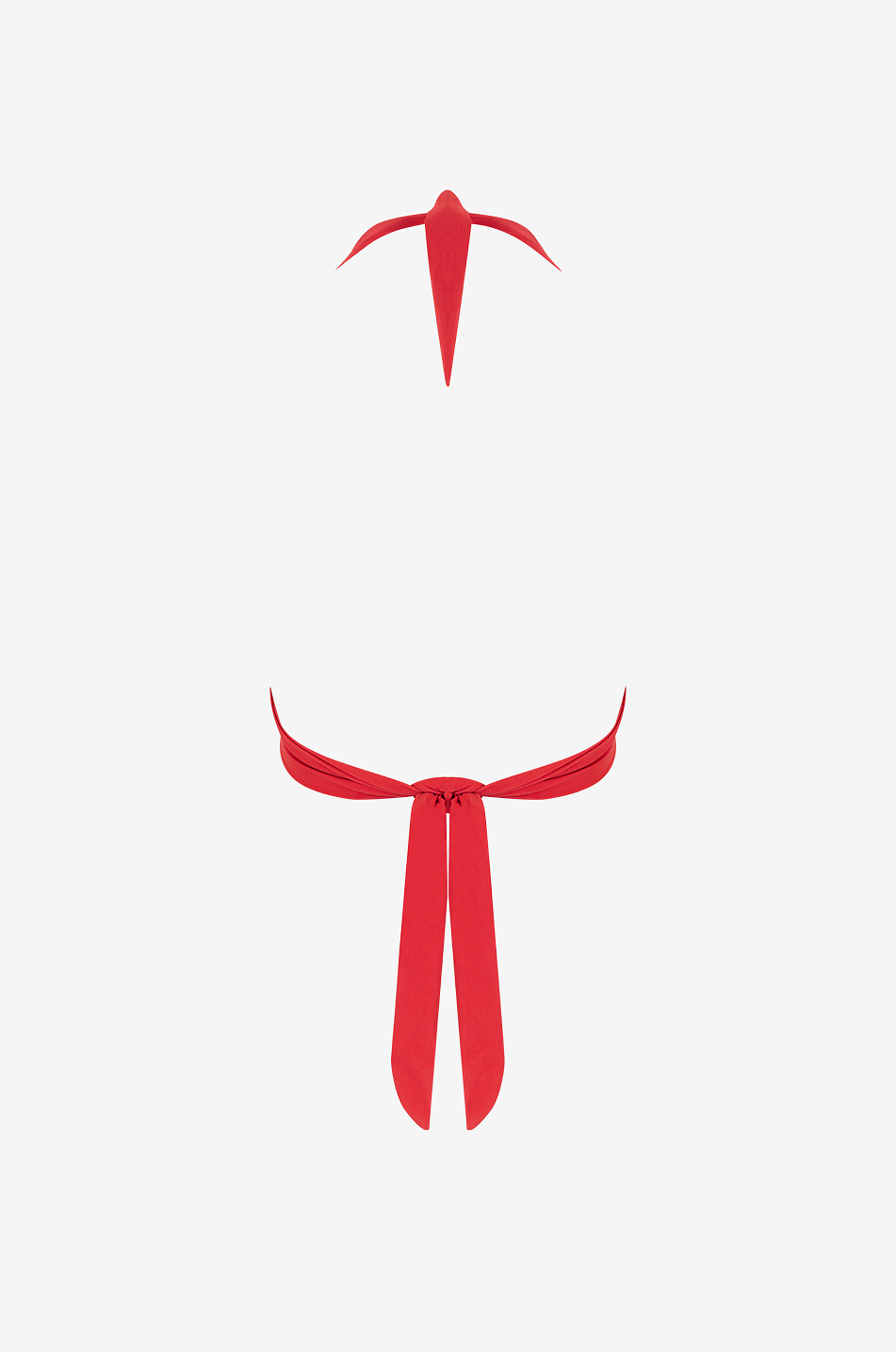 PAIN DE SUCRE Haut de bikini triangle push-up à nouer Donia Femme Incolore 2