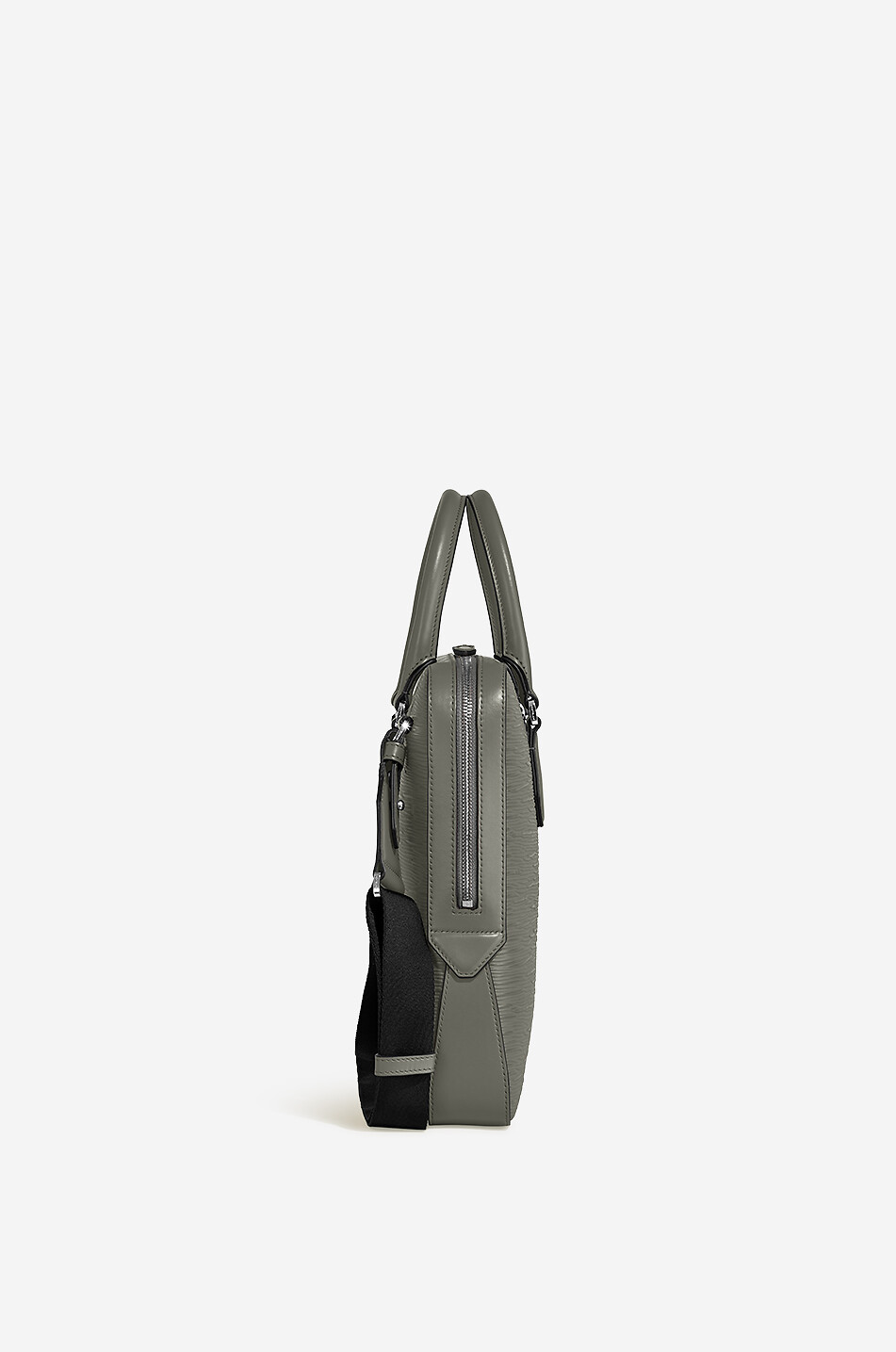 MONTBLANC Aktentasche aus Leder in Rindenoptik 4810 Thin Herren GRAU 3