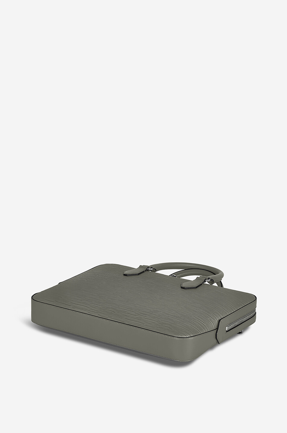 MONTBLANC Aktentasche aus Leder in Rindenoptik 4810 Thin Herren GRAU 6