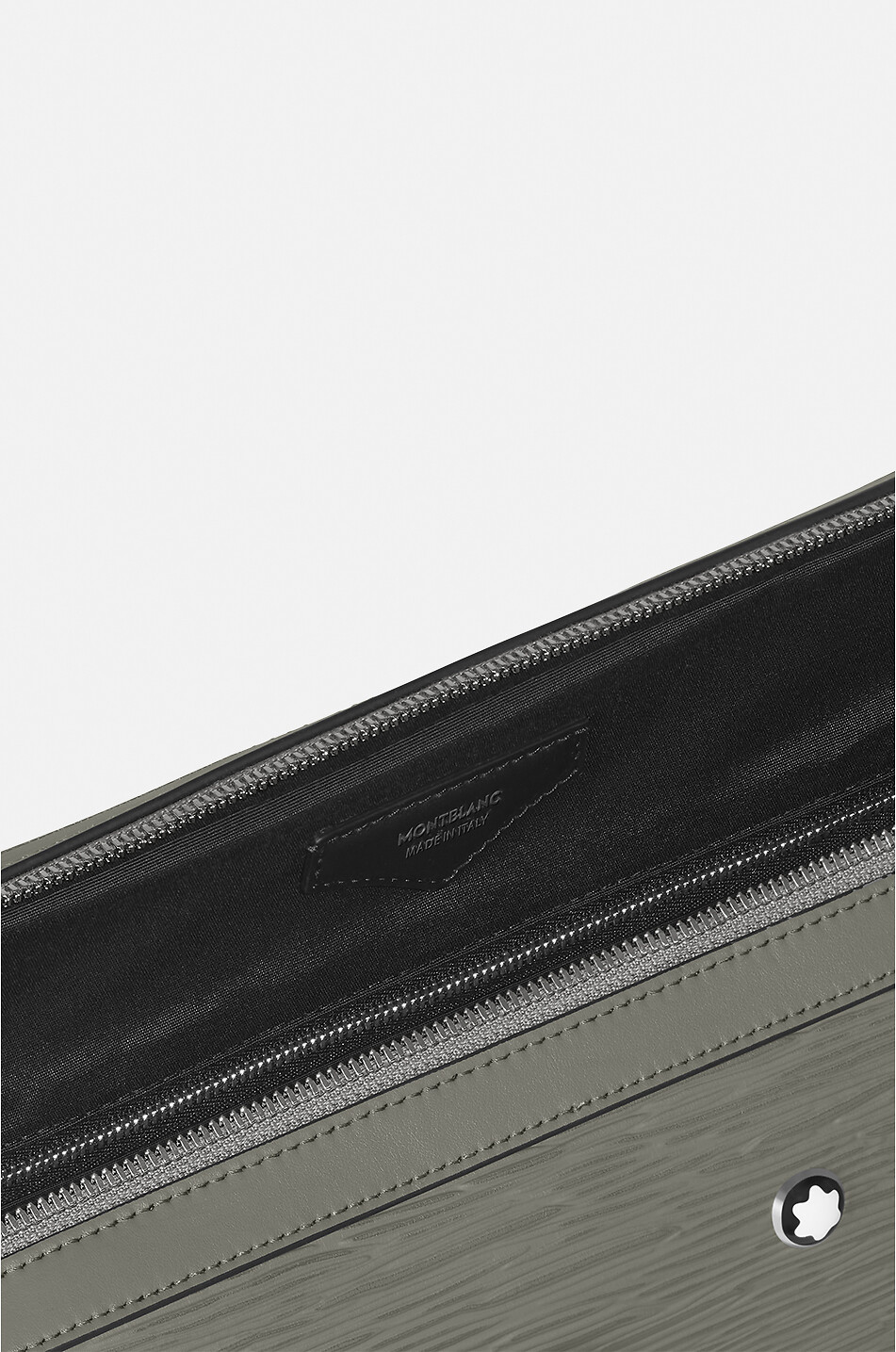 MONTBLANC Aktentasche aus Leder in Rindenoptik 4810 Thin Herren GRAU 7