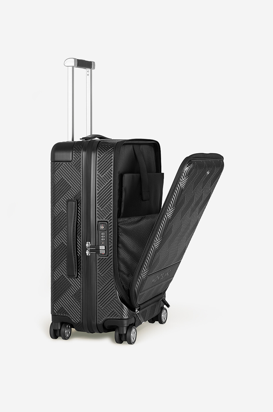 MONTBLANC #MY4810 Extreme 3.0 medium cabin trolley with front pouch Men BLACK 5