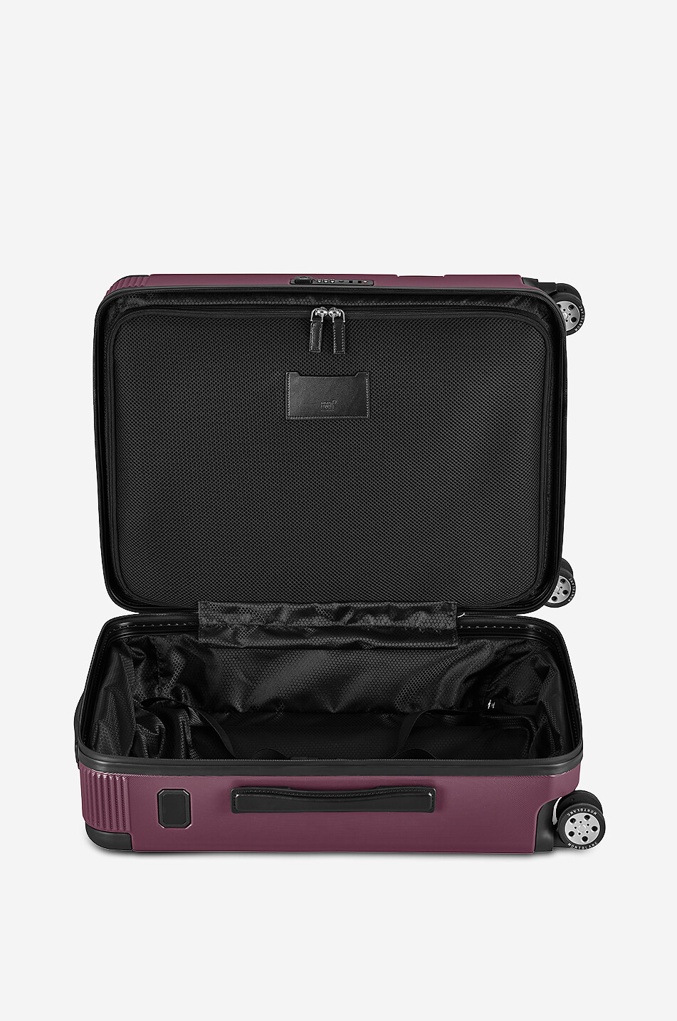 MONTBLANC Trolley cabine détail cuir  #MY4810 Cassis Homme ROUGE FONCÉ 5