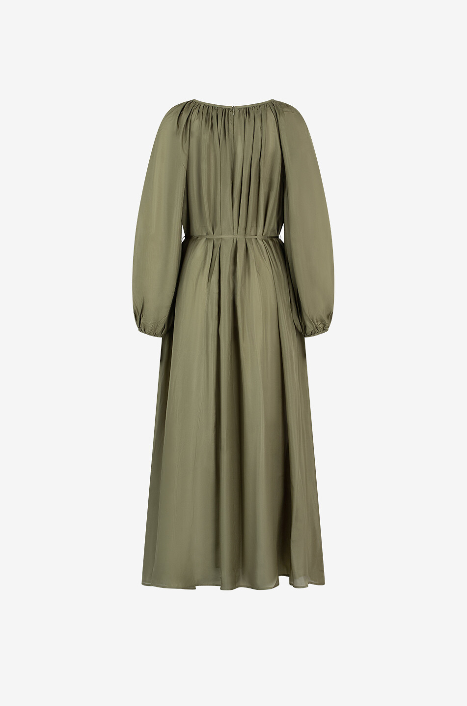 ZIMMERMANN Acacia flared silk maxi dress Women KHAKI 2
