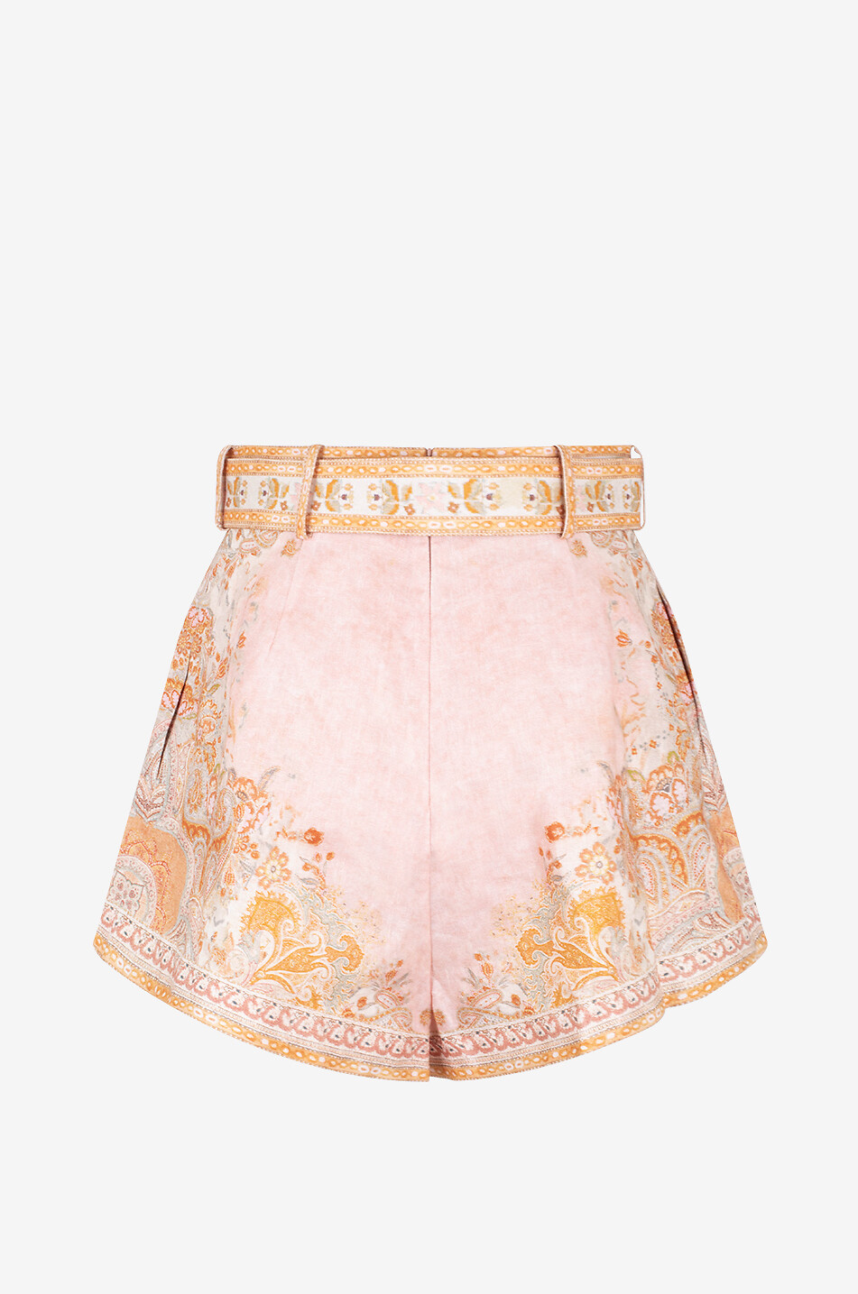Bedruckte Leinenshorts Acacia Tuck