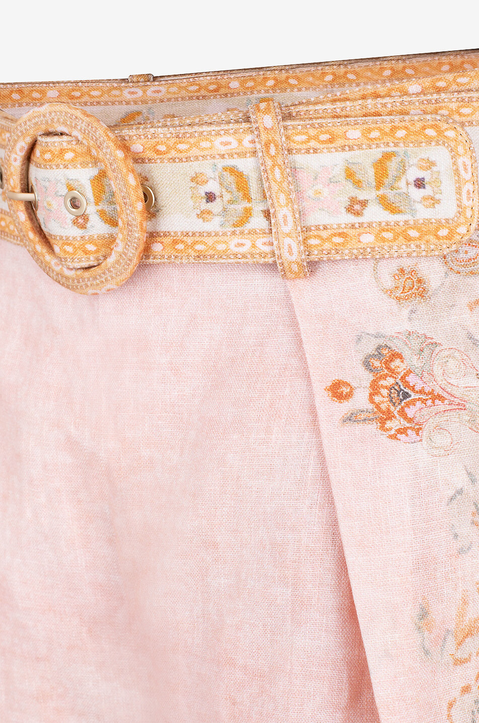 Bedruckte Leinenshorts Acacia Tuck