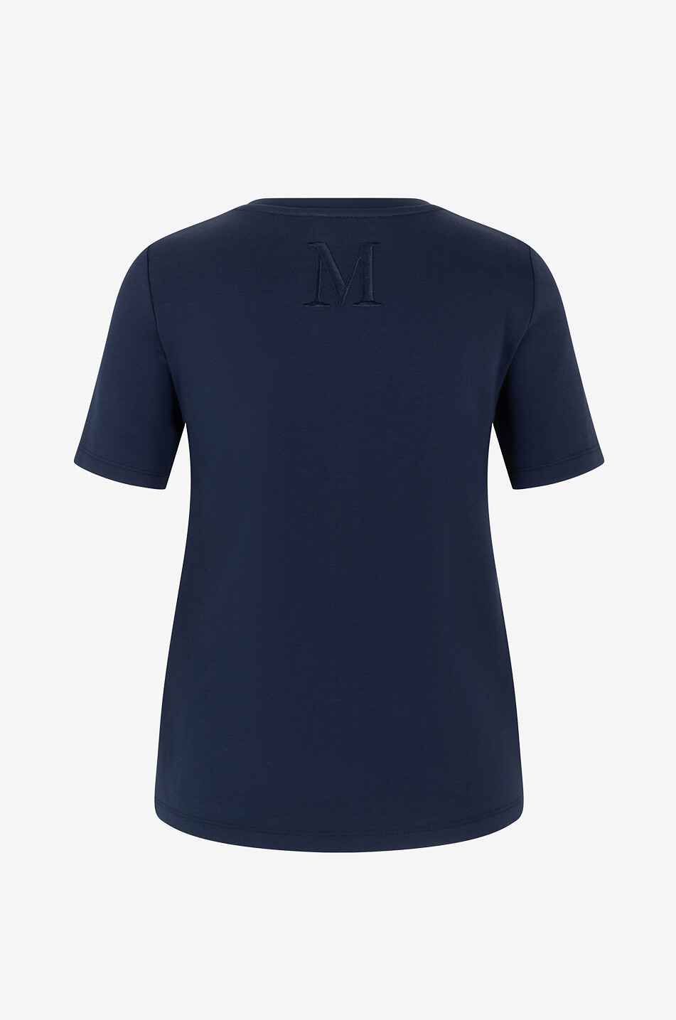 'S MAX MARA T-shirt trapèze en jersey effet néoprène Fianco Femme BLEU FONCE 2