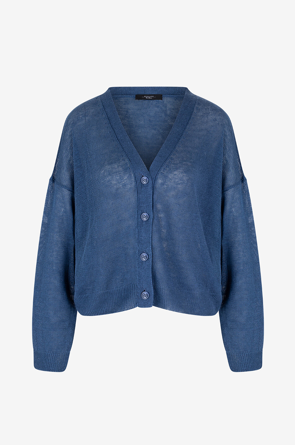 WEEKEND MAX MARA Boxy-Cardigan aus Leinen Daniela Damen DUNKELBLAU 1