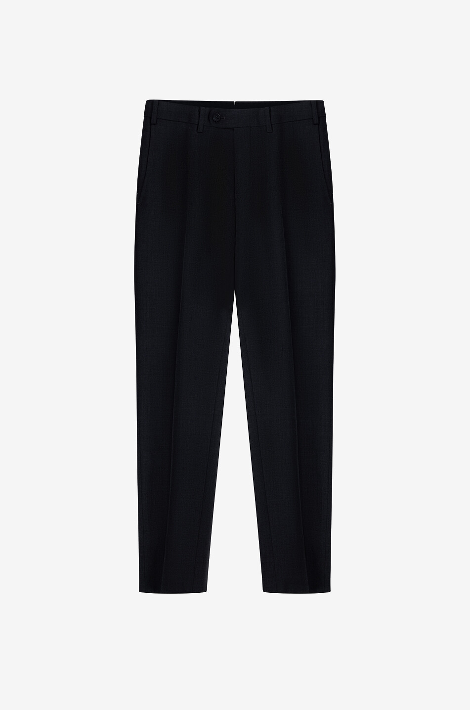 Slim-Fit-Hose aus meliertem Woll-Twill