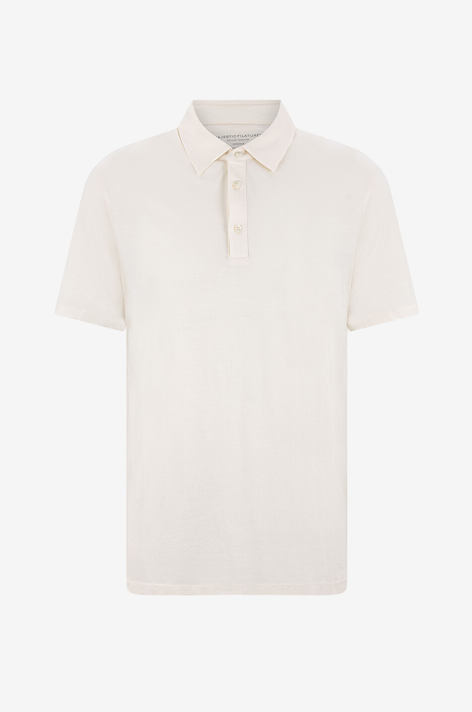Fluid jersey short-sleeved polo shirt