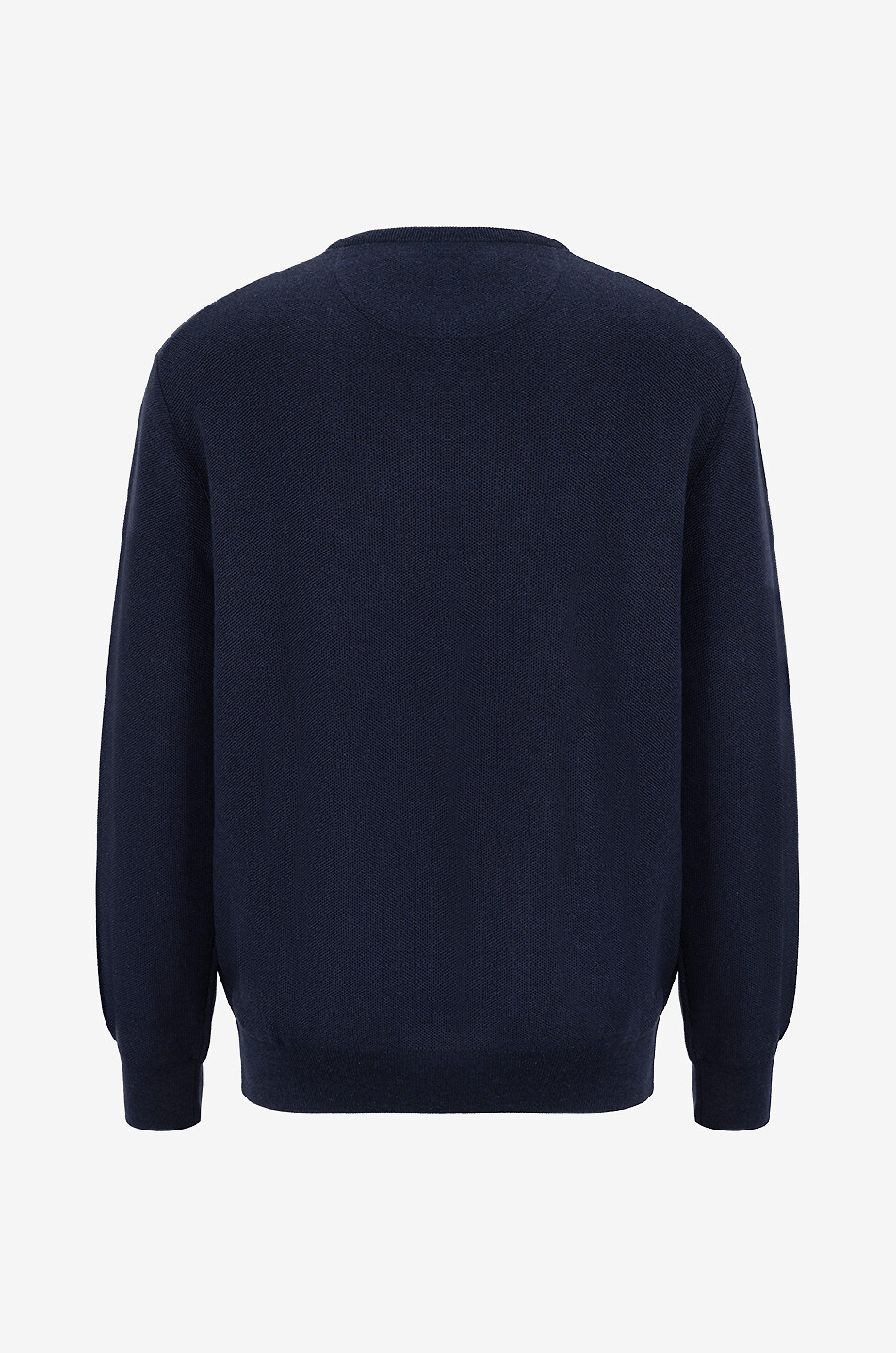 POLO RALPH LAUREN Pull en coton pima maille piquée à col rond Pony Homme BLEU FONCE 2