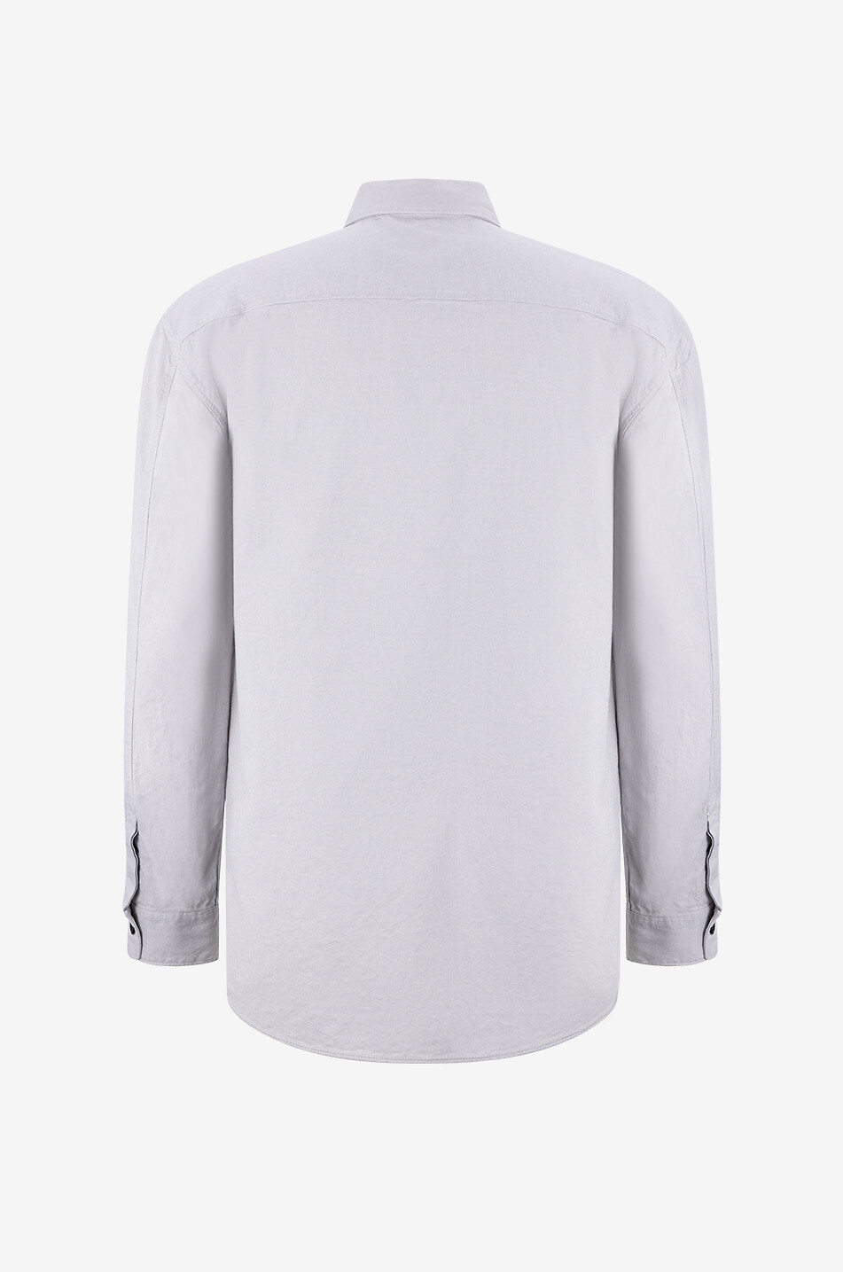 STONE ISLAND 11702 cotton canvas overshirt Men GREY 2