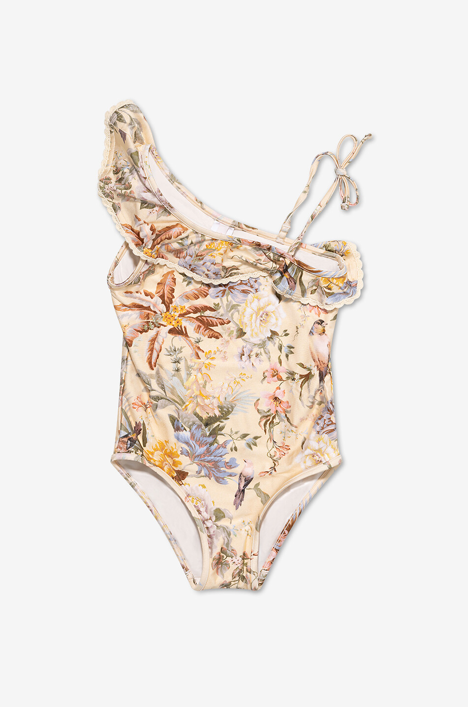 Tallow Frill girls' one-shoulder swimsuit