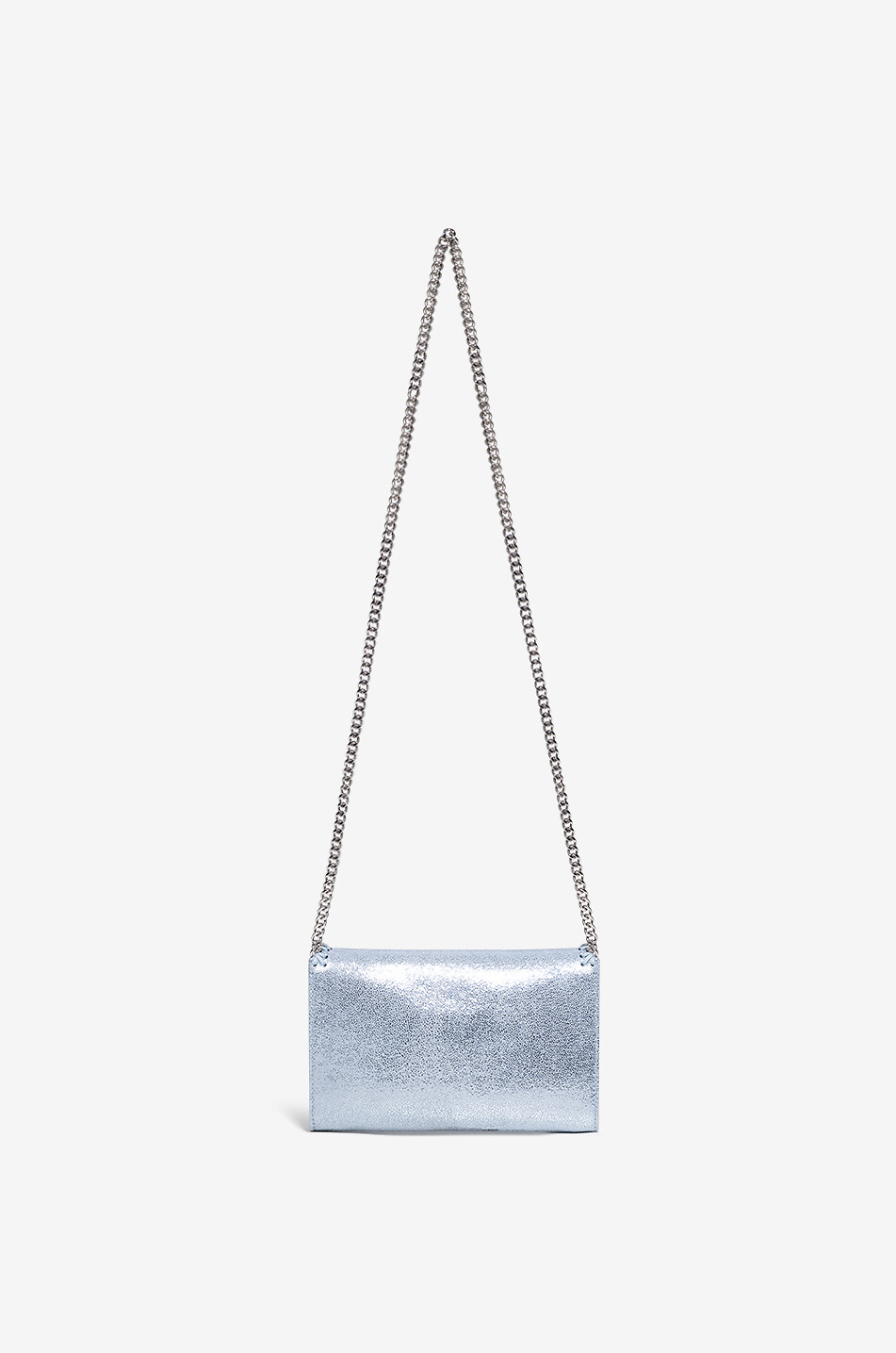 STELLA McCARTNEY Mini Falabella Dotted vegan metallic cross-body bag Women BLUE 3