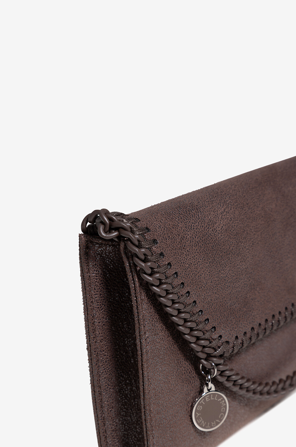 STELLA McCARTNEY Schultertasche aus veganem Wildleder Falabella Shaggy Deer Mini Damen BRAUN 5