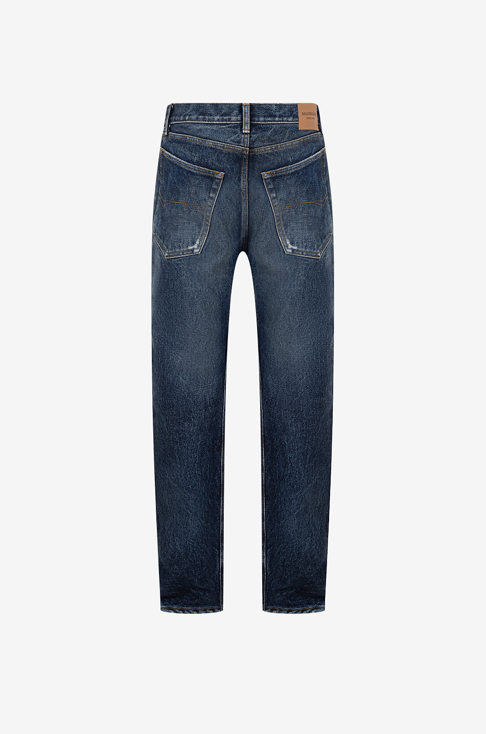 Ausgewaschene Jeans Relaxed Selvedge Bleu
