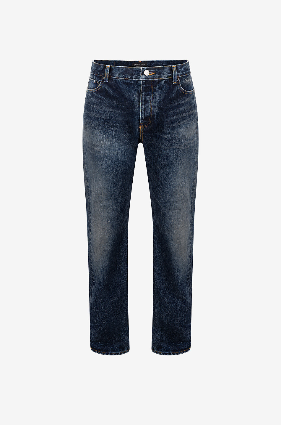 Ausgewaschene Jeans Relaxed Selvedge Bleu
