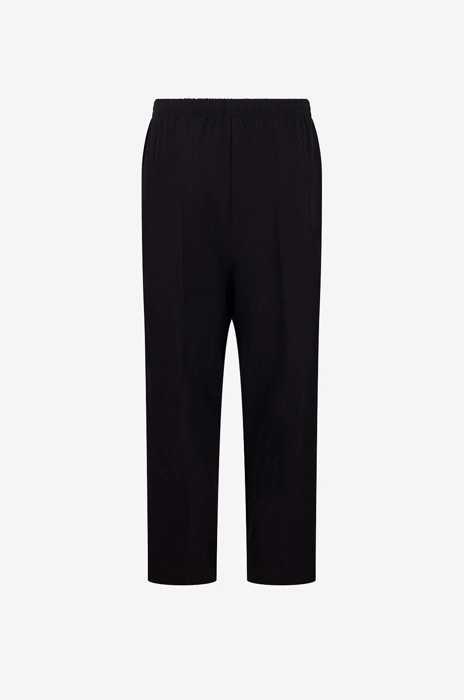 Elasticated Waist relaxed-fit wool trousers