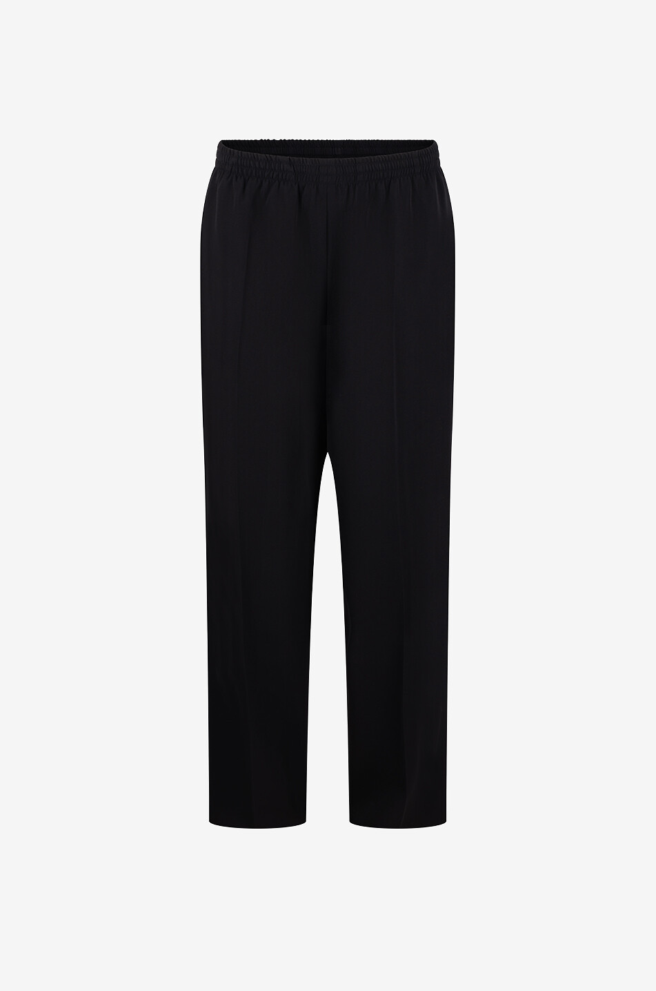 Elasticated Waist relaxed-fit wool trousers
