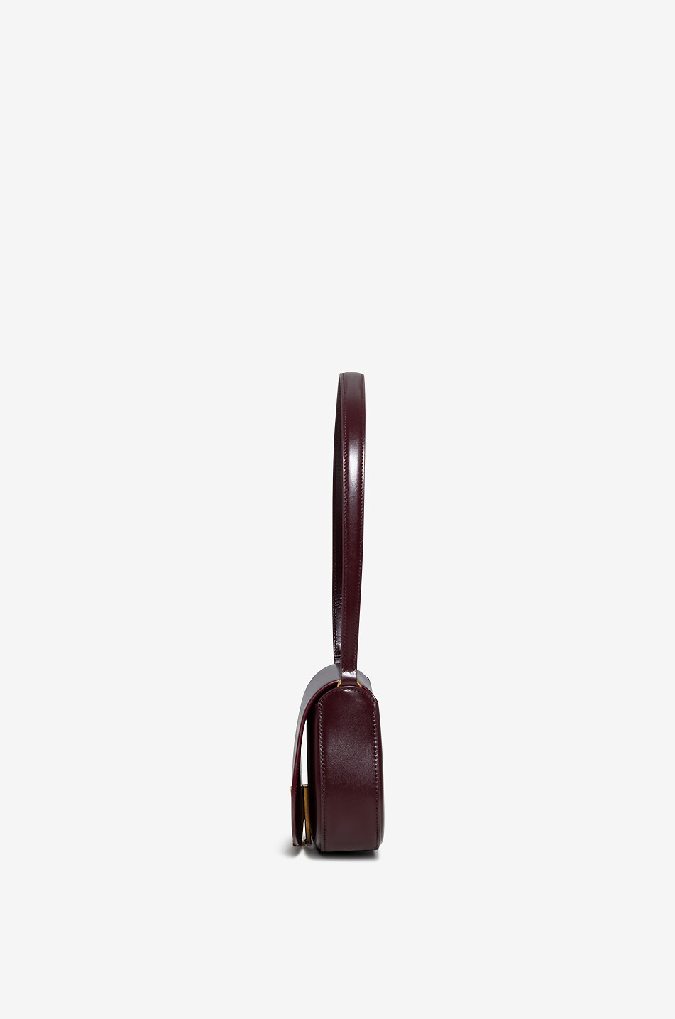 SAINT LAURENT PARIS Mini Voltaire smooth leather shoulder bag Women DARK RED 4
