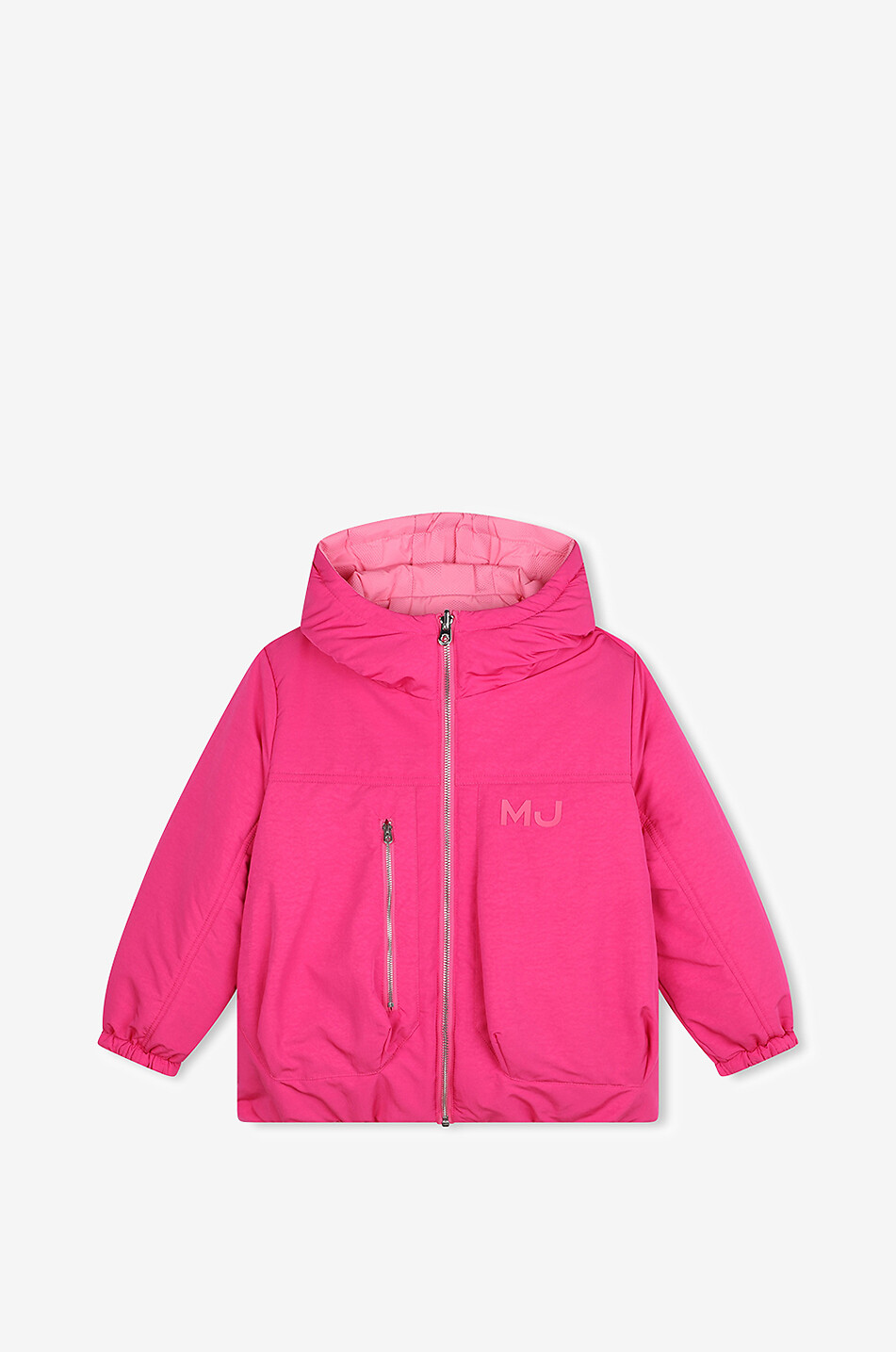 MJ girl's reversible hooded down jacket