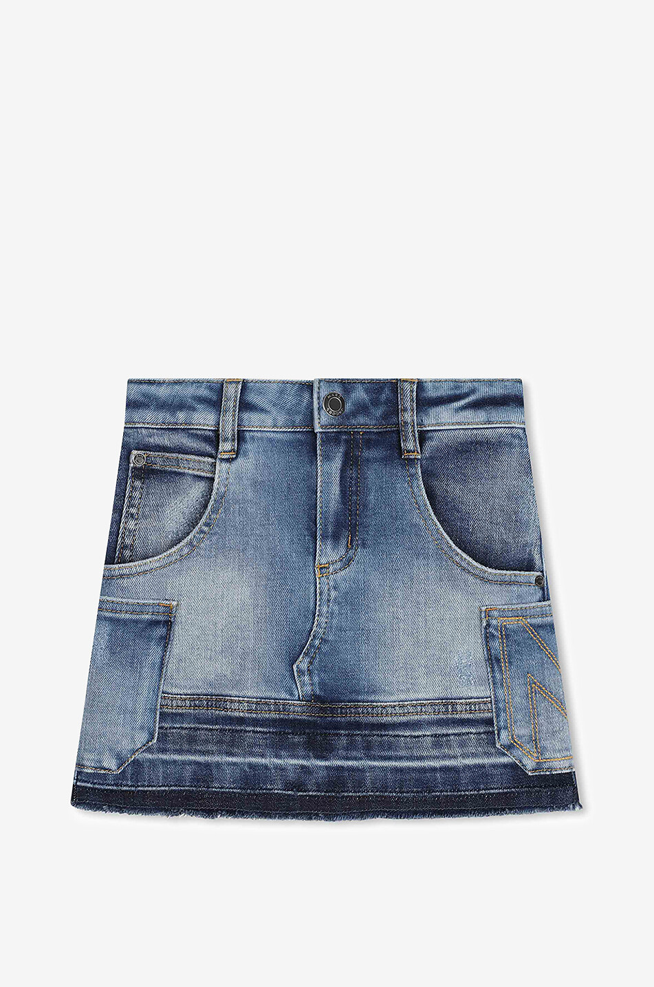 Mädchen-Denim-Patchwork-Minirock MJ