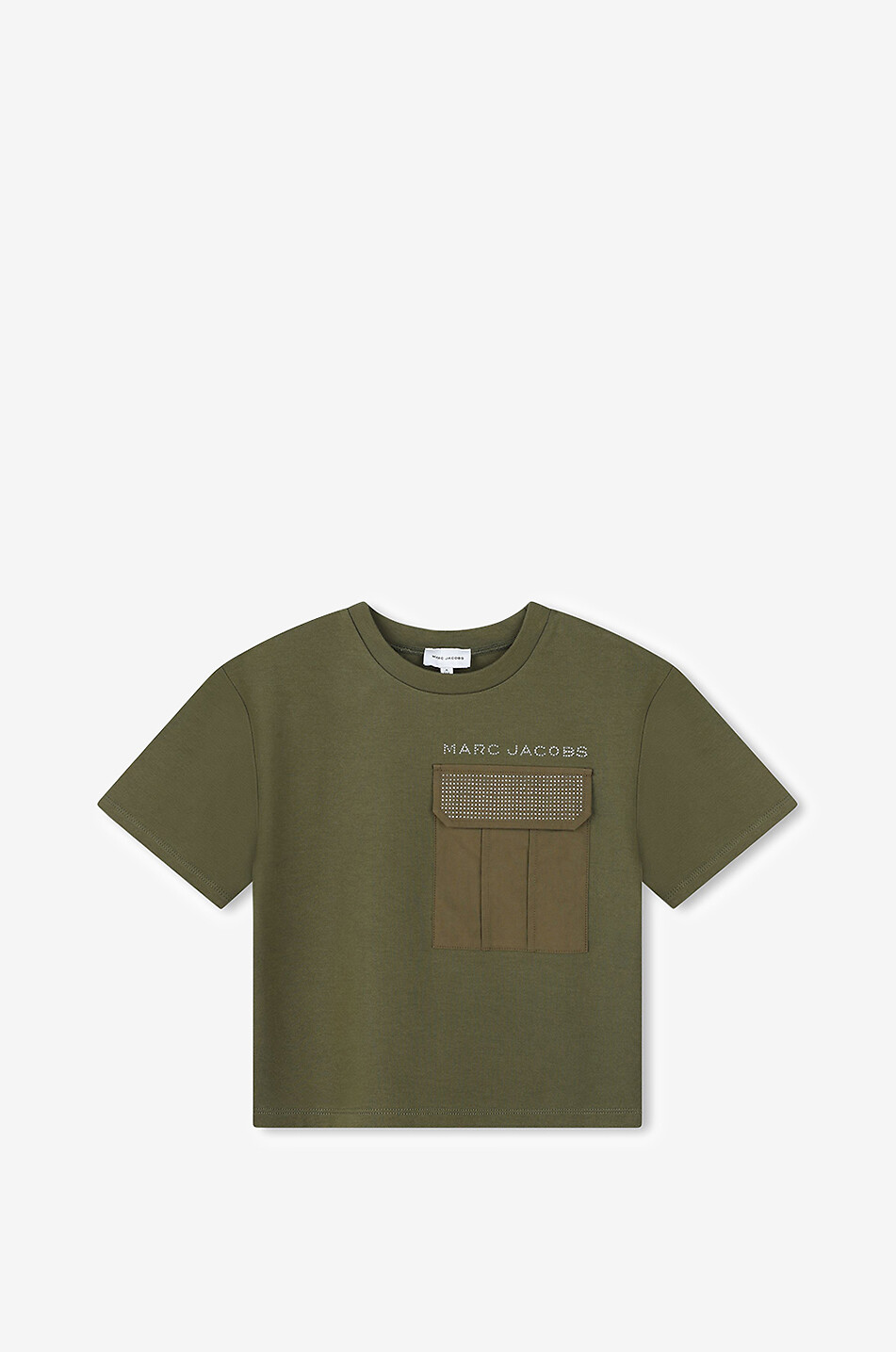 MARC JACOBS rhinestone-adorned girl's utilitarian T-shirt