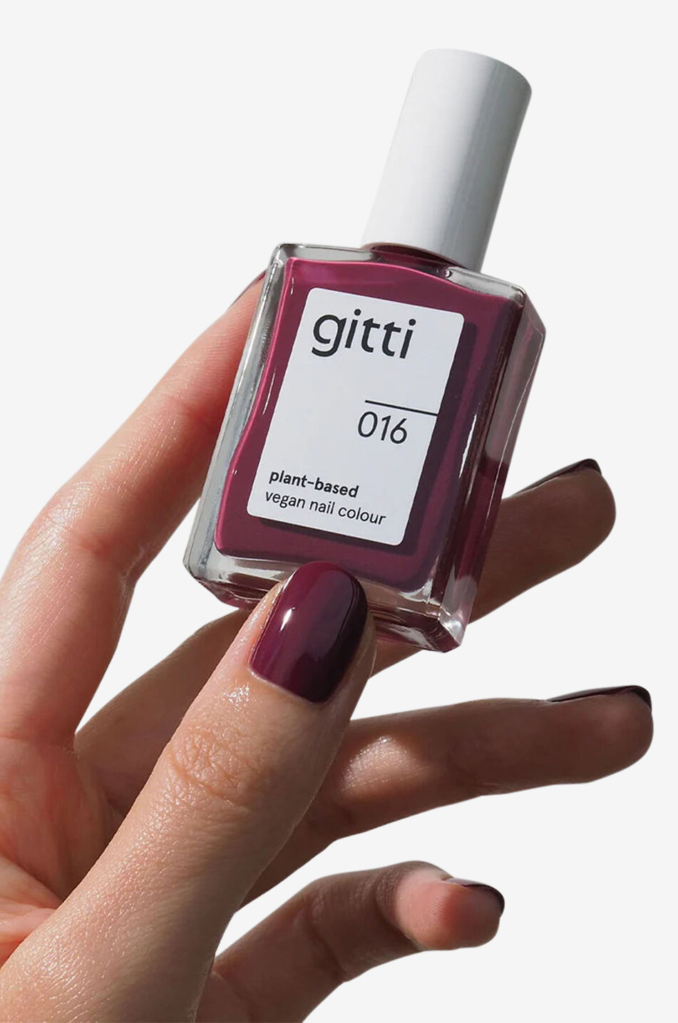 GITTI gitti no. 016 Wineberry plant-based nail polish - 15 ml Women Colourless 3