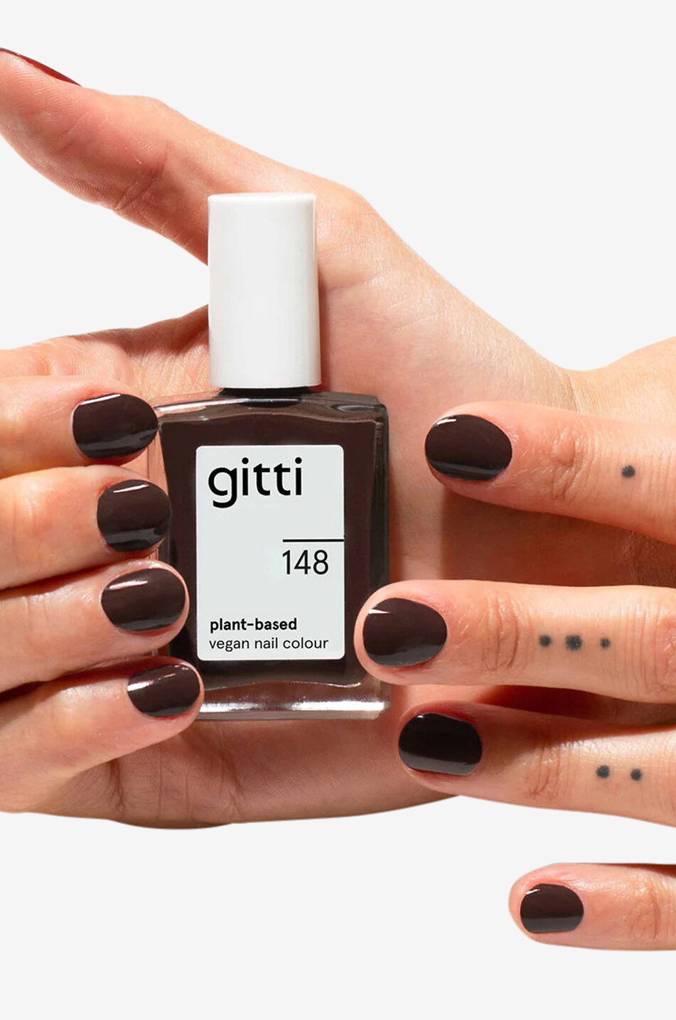 GITTI Nagellack auf Pflanzenbasis gitti no. 148 Dark Espresso - 15 ml Damen Farblos 4