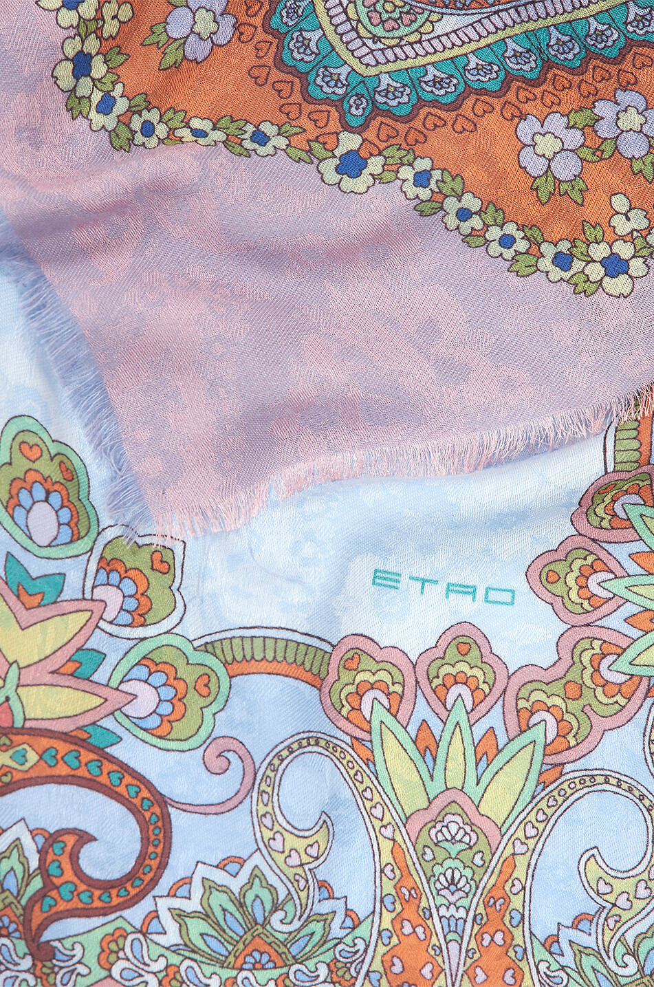 Schultertuch aus Jacquard Spring Paisley