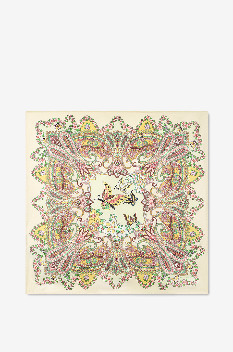ETRO Spring Paisley printed silk square Women MULTI COLOURED 1