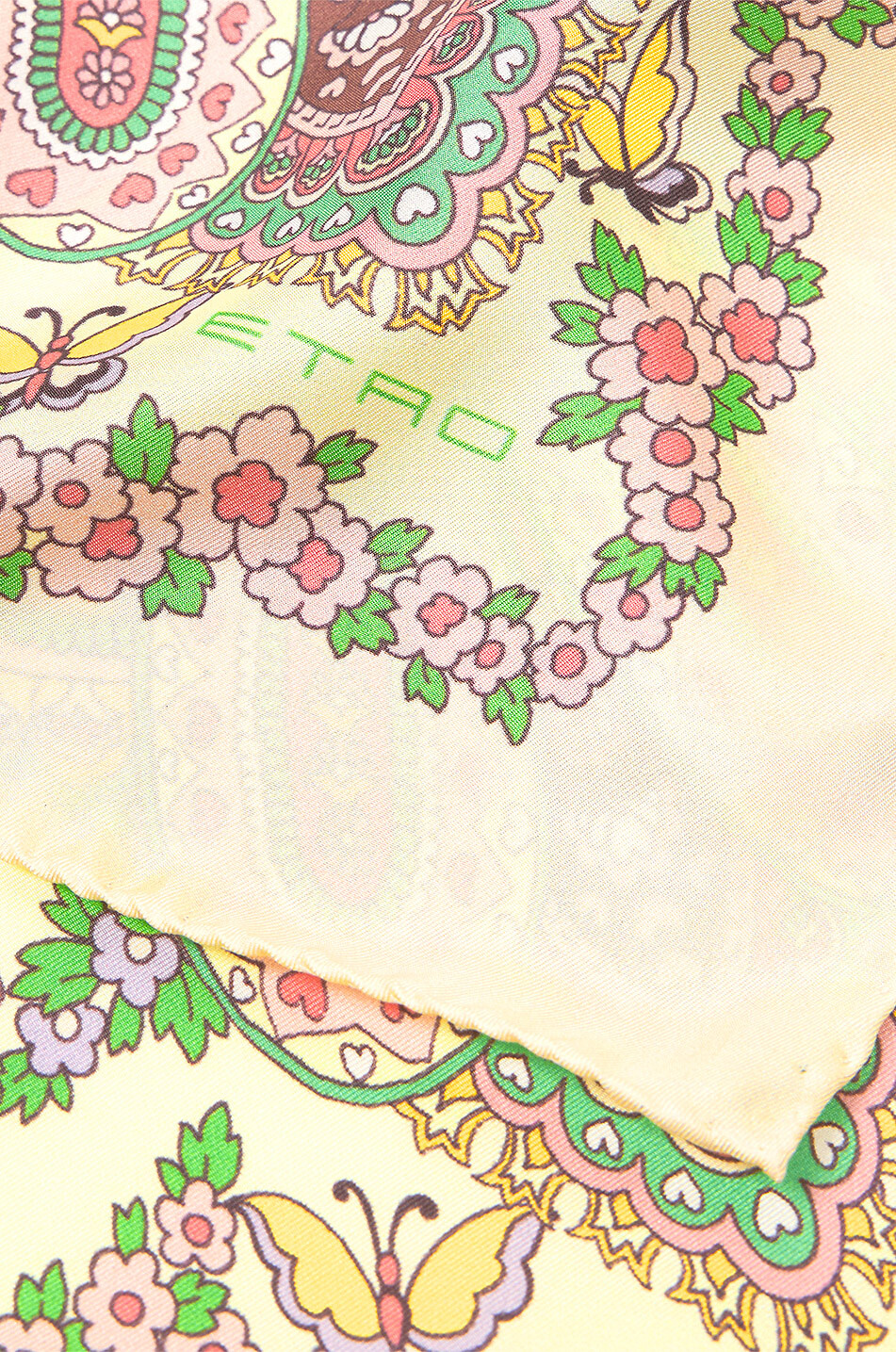 ETRO Spring Paisley printed silk square Women MULTI COLOURED 2