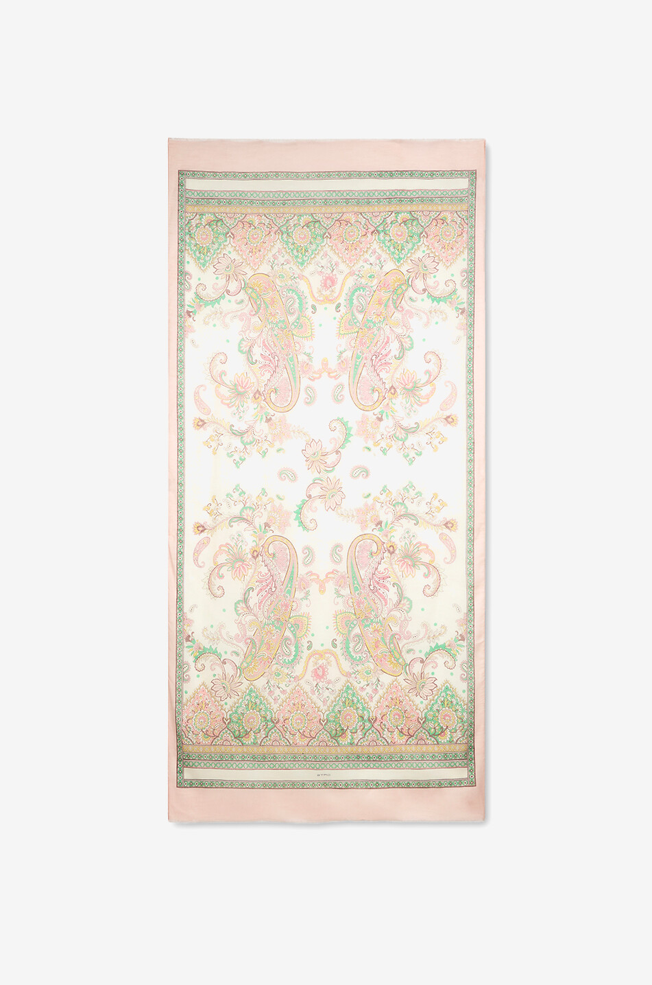 ETRO Écharpe fine en soie mélangée flammée motif Paisley floral Femme MULTICOLORE 1