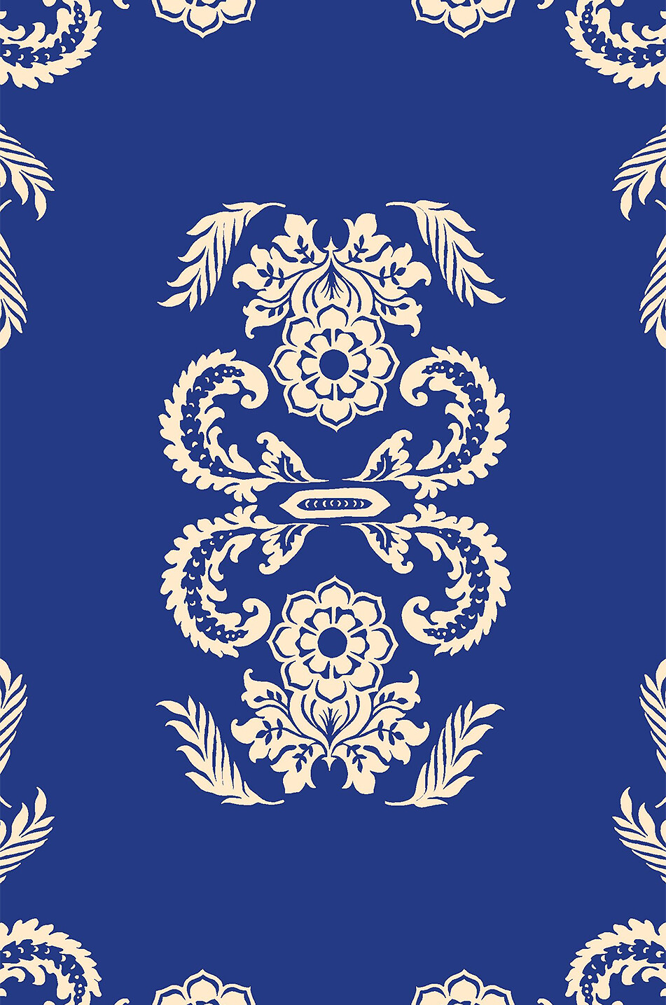 ETRO Grande écharpe en coton et soie à imprimé floral Femme BLEU 2