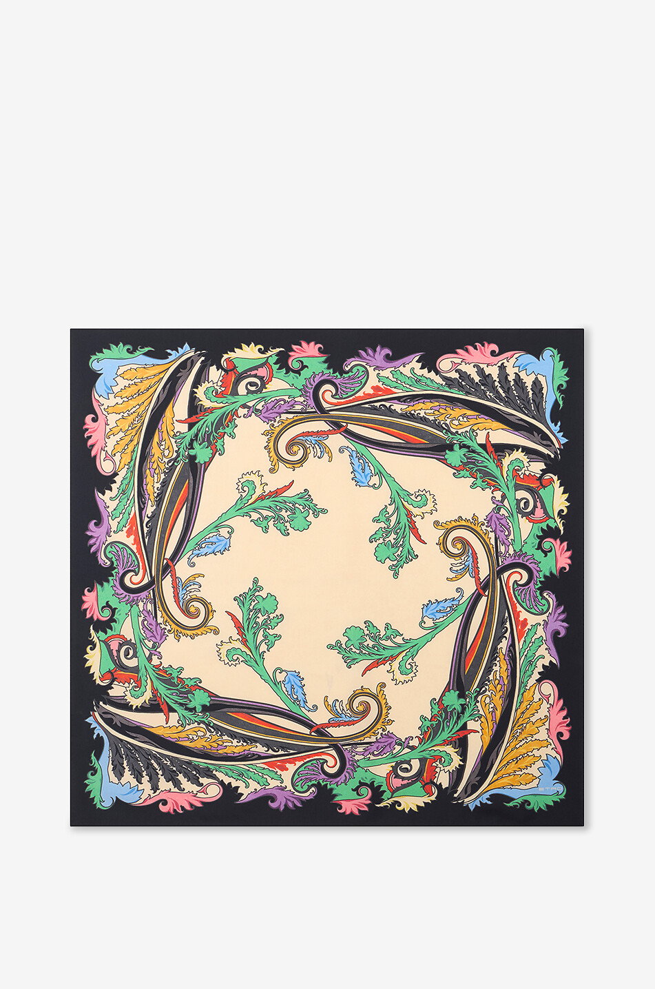 ETRO Quadratisches Seidentwill-Tuch Paisley Ramage Damen BUNT 1