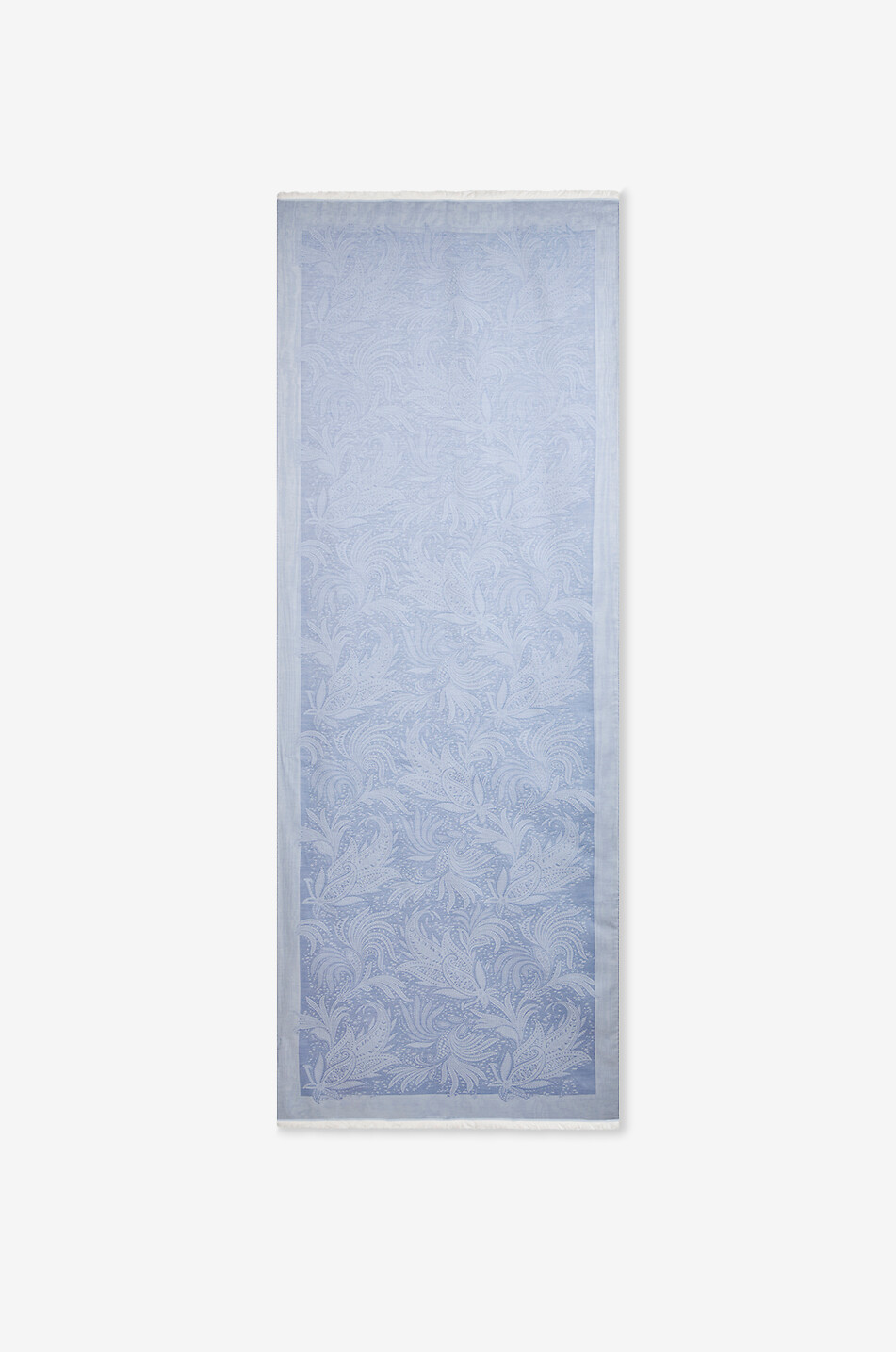 Écharpe en jacquard de coton à motifs floraux