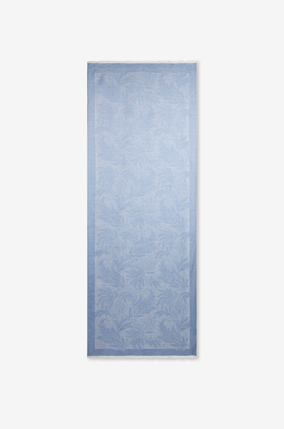 Écharpe en jacquard de coton à motifs floraux