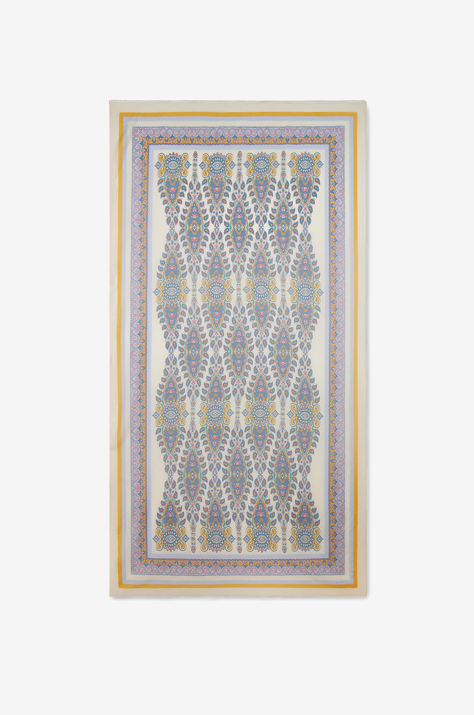 ETRO Écharpe fine en coton et soie motif Paisley printannier Femme MULTICOLORE 1