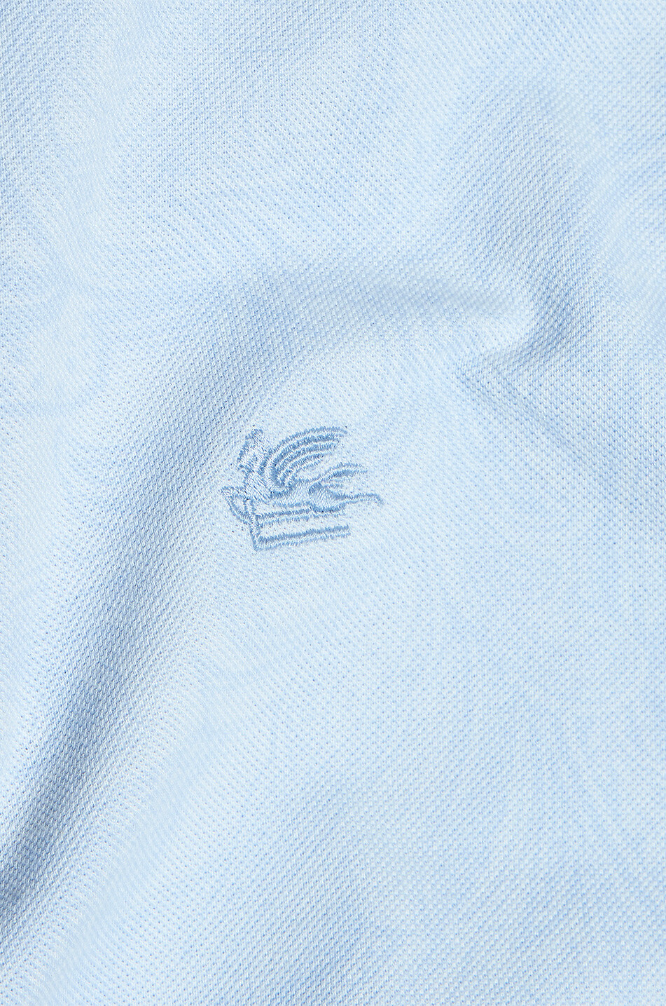 Floral Paisley short-sleeved cotton piqué polo shirt
