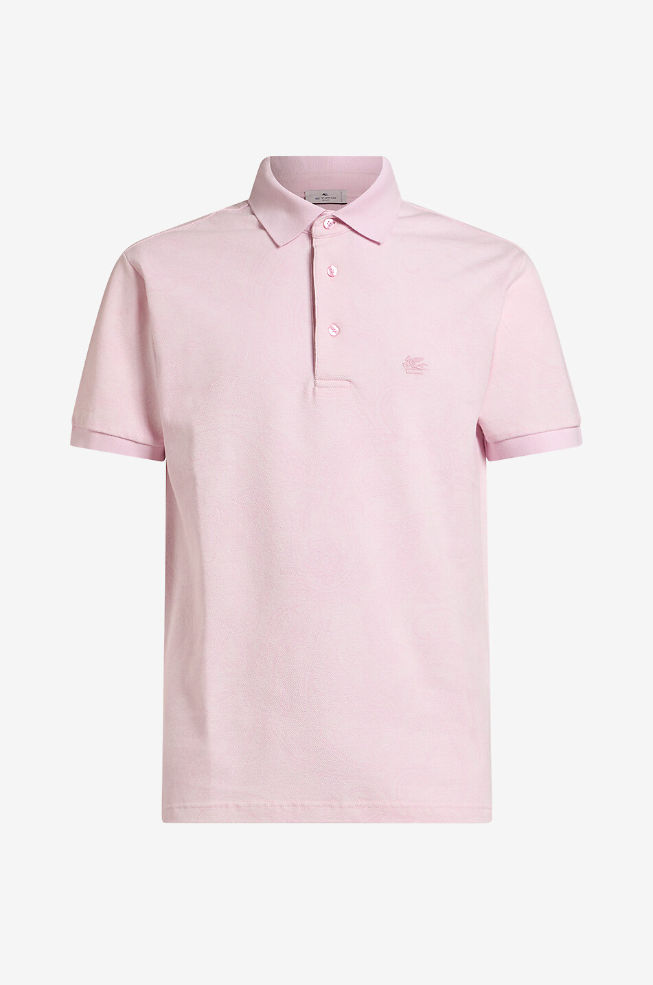 ETRO Kurzarm-Polohemd aus Baumwollpiqué Floral Paisley Herren HELLROSA 1