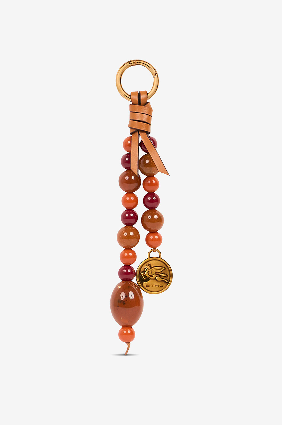 ETRO Charm pour sac à main en billes à médaille Pegaso Femme ORANGE FONCÉ 3