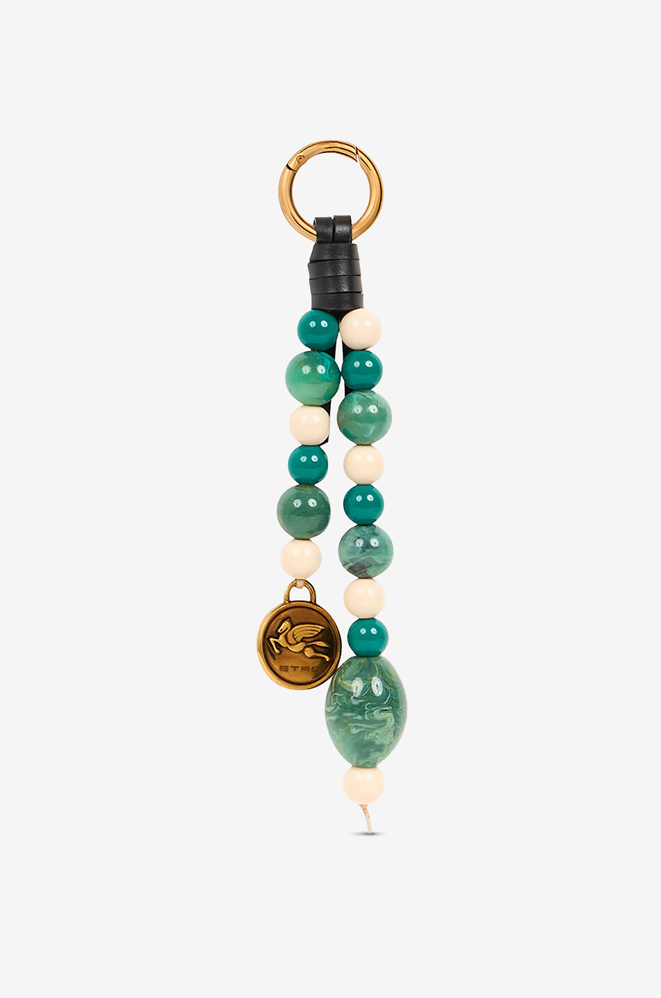 ETRO Charm pour sac à main en billes à médaille Pegaso Femme VERT 1