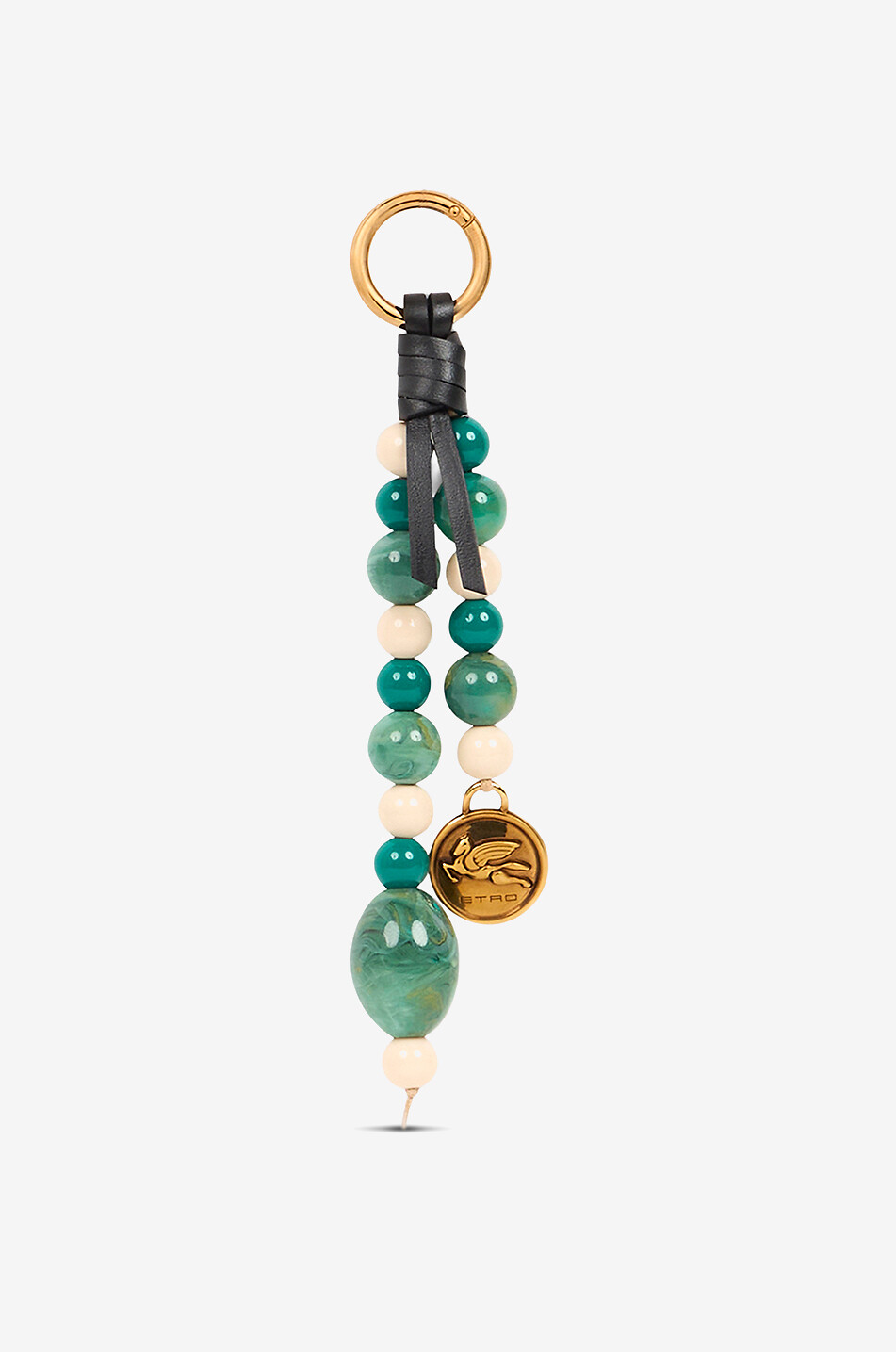 ETRO Charm pour sac à main en billes à médaille Pegaso Femme VERT 3