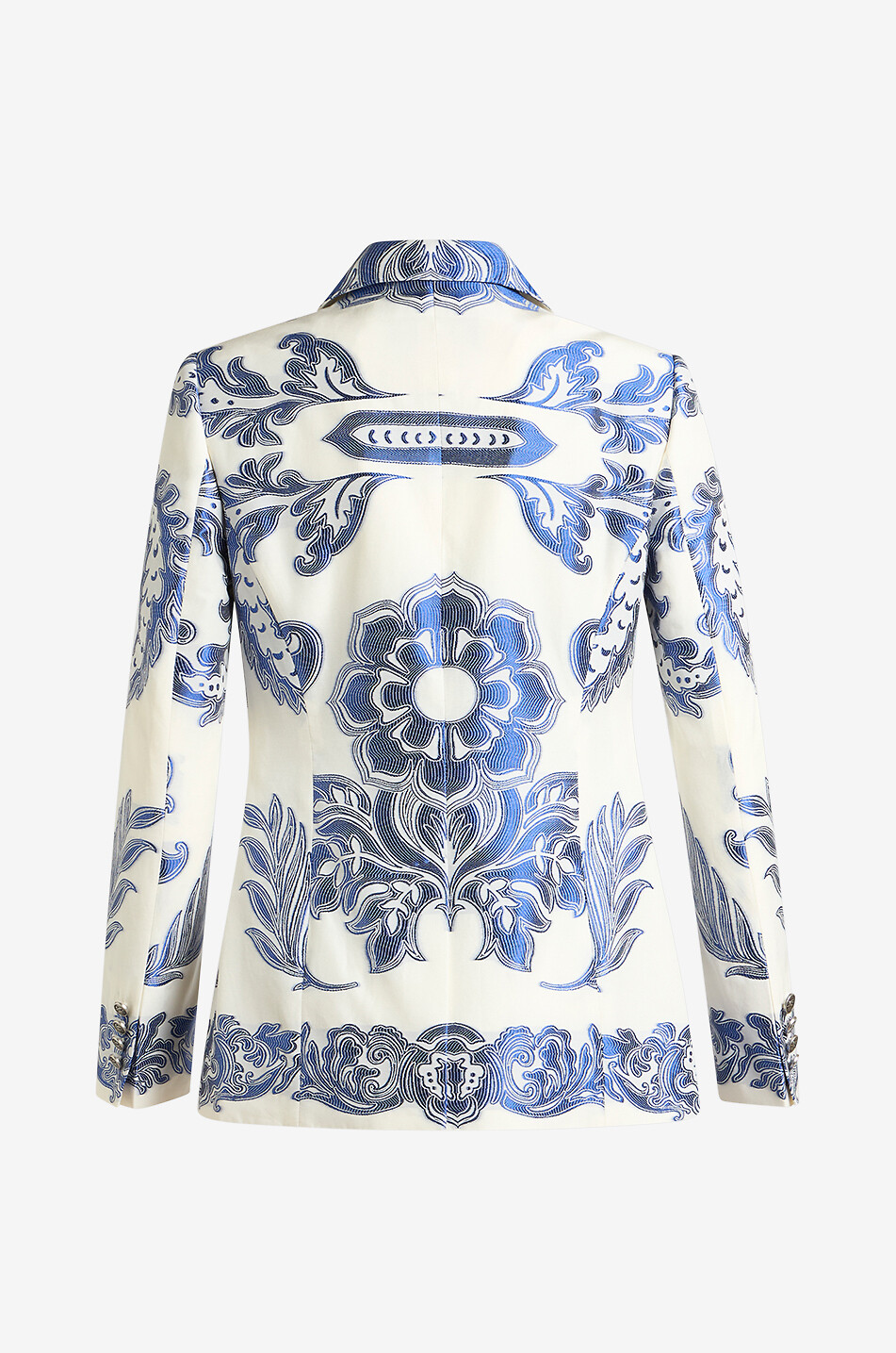 ETRO Floral jacquard cinched blazer Women MULTI COLOURED 2