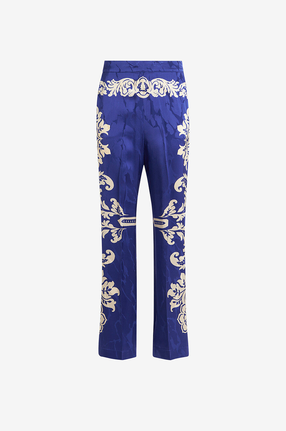 ETRO Pantalon large en jacquard imprimé Macro Paisley Femme BLEU 1