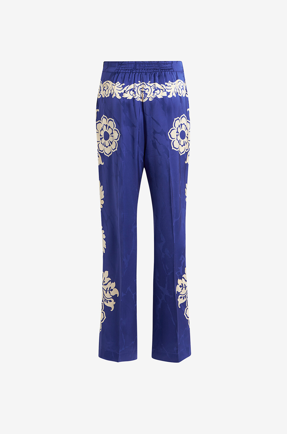 ETRO Pantalon large en jacquard imprimé Macro Paisley Femme BLEU 2
