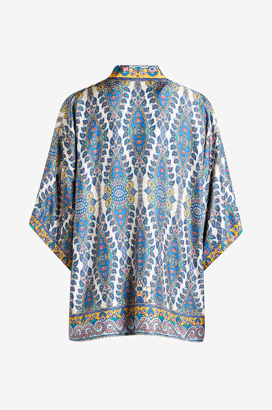 ETRO Paisley Medallions silk twill kimono Women MULTI COLOURED 2