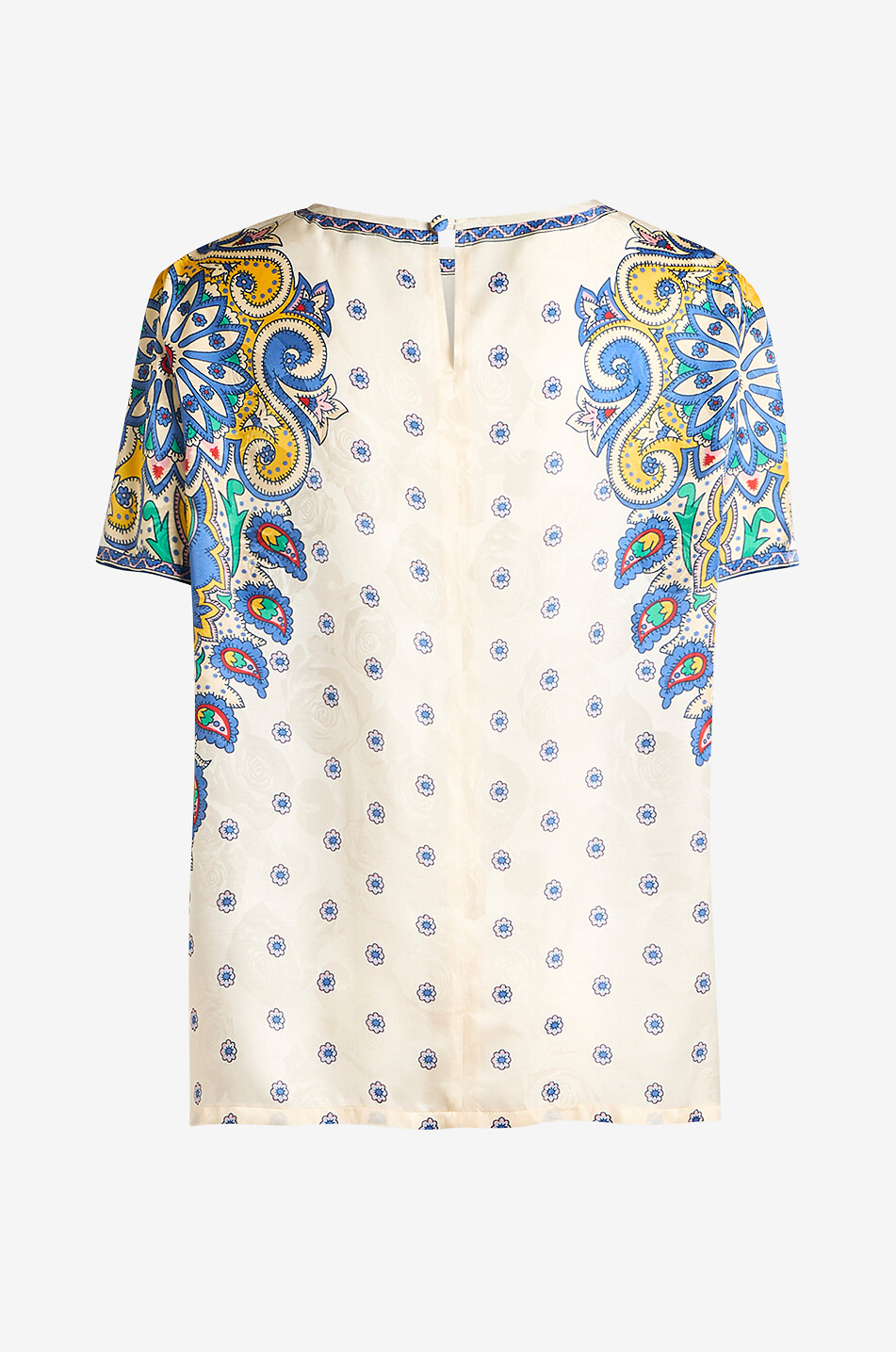 ETRO T-shirt ample en jacquard de soie imprimé fleurs Femme MULTICOLORE 2