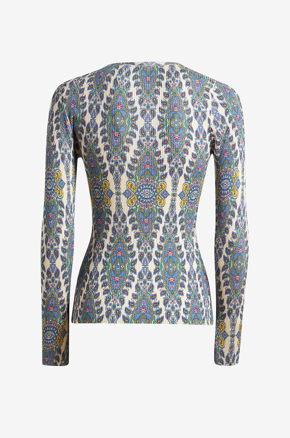 ETRO Pull chaussette côtelé en soie et coton Paisley Medaillons Femme MULTICOLORE 2