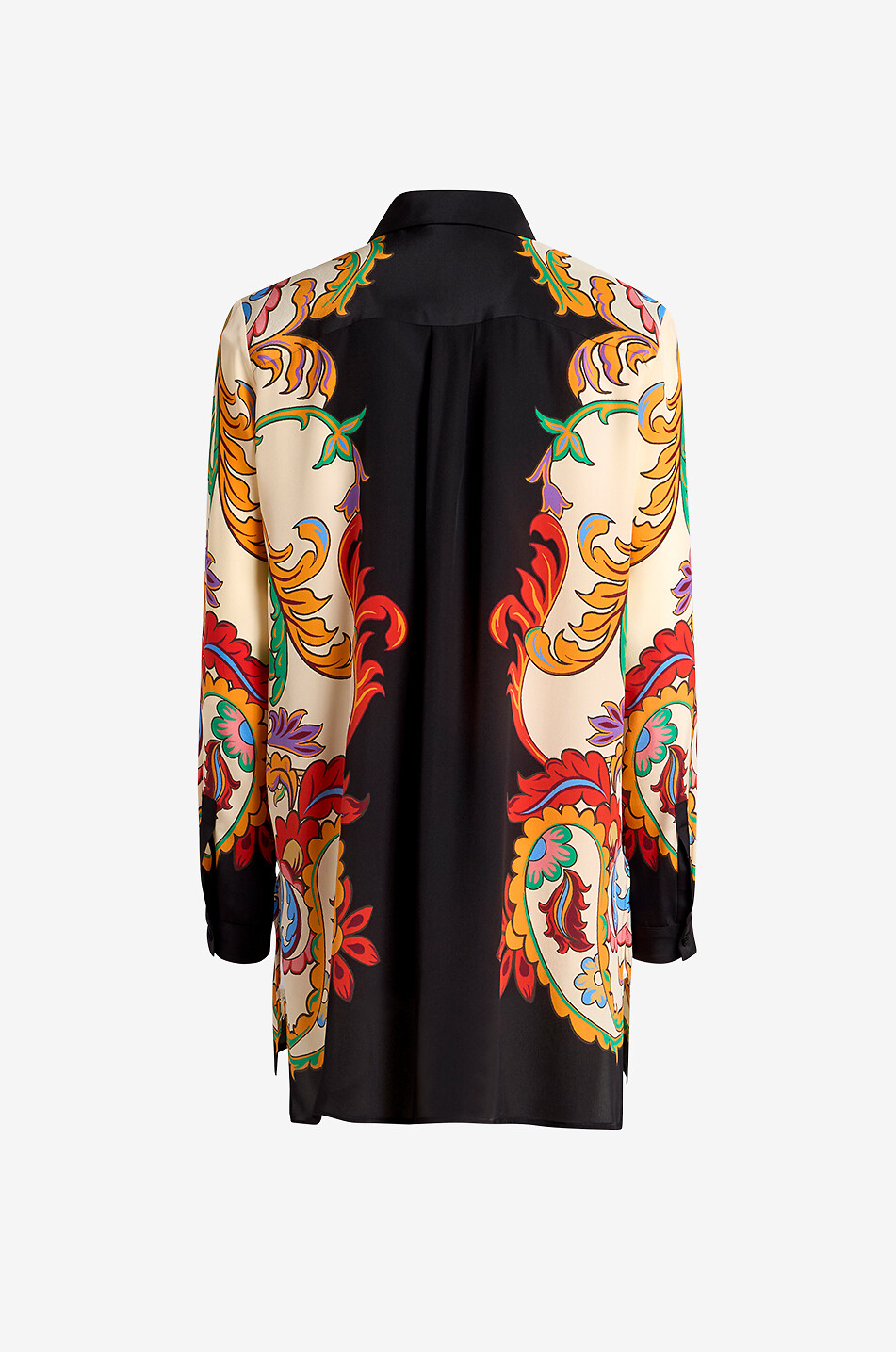 ETRO Chemise oversize en soie imprimée Paisley Arabesques Femme MULTICOLORE 2