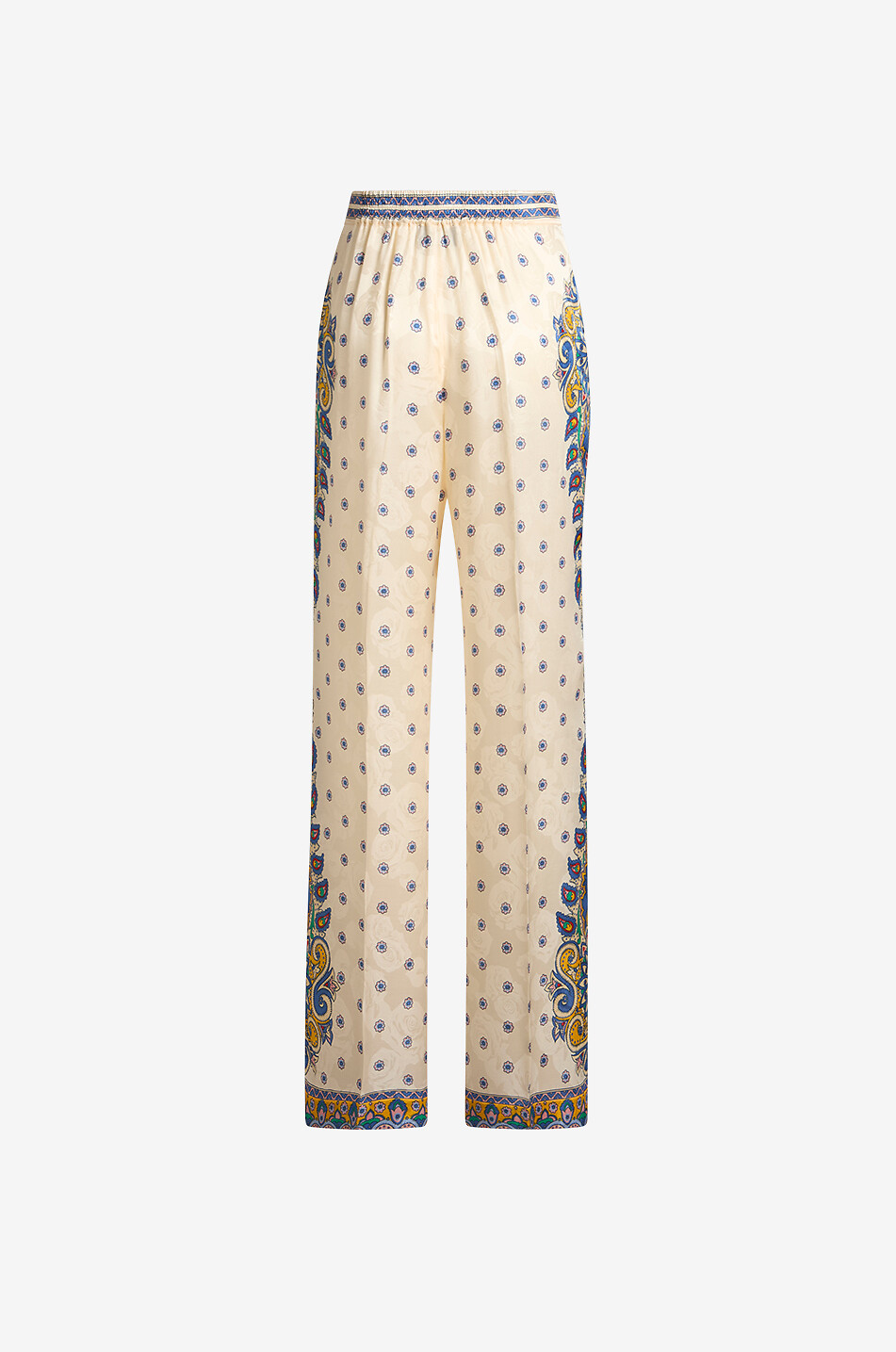 ETRO Pantalon large en jacquard motif roses imprimé Paisley Femme MULTICOLORE 2